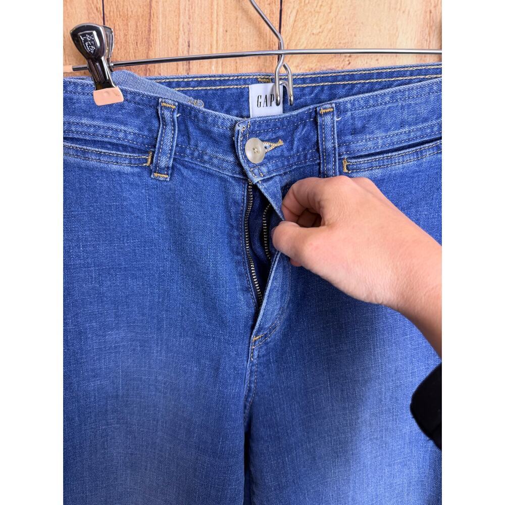 GAP Wide Legged Denim Jeans Ankle Length Women's Size 4/27 - Picture 2 of 7